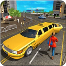 Limo Taxi Driver Simulator : City Car Driving Game simgesi